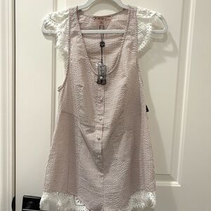 NWT For Love And Lemons Cottage-Core Sleep Wear Romper